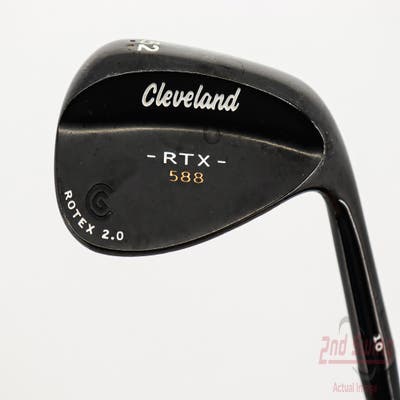 Cleveland 588 RTX 2.0 Black Satin Wedge Gap GW 52° 10 Deg Bounce True Temper Dynamic Gold Steel Wedge Flex Right Handed 35.75in