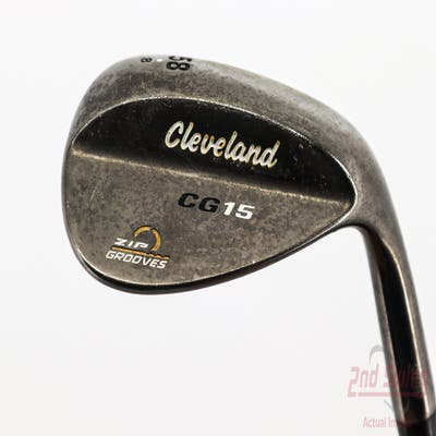 Cleveland CG15 Black Pearl Wedge Lob LW 58° 8 Deg Bounce Cleveland Traction Wedge Steel Wedge Flex Right Handed 35.5in