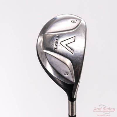 TaylorMade V Steel Fairway Wood 3 Wood 3W 15° TM M.A.S.2 Graphite Stiff Right Handed 42.75in