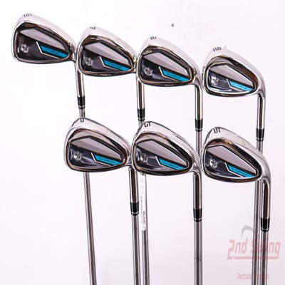 Wilson Staff Dynapwr Iron Set 6-PW GW SW Project X EvenFlow 50 Graphite Ladies Right Handed 36.75in