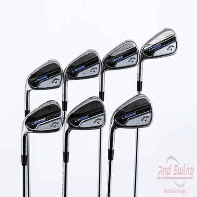 Callaway Paradym Ai Smoke Iron Set 5-PW AW Dynamic Gold Mid 115 Steel Stiff Left Handed 39.0in