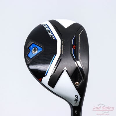 Mint Cobra Aerojet Fairway Wood 3 Wood 3W 15° Mitsubishi Kai'li Blue 60 Graphite Stiff Right Handed 42.5in