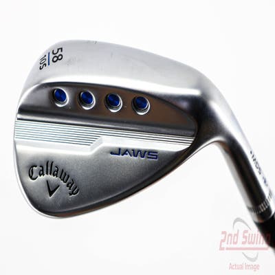 Callaway Jaws MD5 Platinum Chrome Wedge Lob LW 58° 10 Deg Bounce S Grind Callaway Stock Steel Steel Wedge Flex Right Handed 35.25in