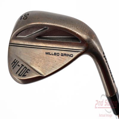 TaylorMade Milled Grind HI-TOE 3 Copper Wedge Gap GW 50° 9 Deg Bounce FST KBS Hi-Rev 2.0 115 Steel Wedge Flex Right Handed 35.5in