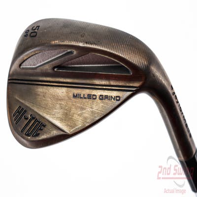 TaylorMade Milled Grind HI-TOE 3 Copper Wedge Gap GW 50° 9 Deg Bounce FST KBS Hi-Rev 2.0 115 Steel Wedge Flex Right Handed 35.5in