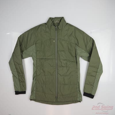 New Womens Puma Kyley Quilted Jacket Small S Green MSRP $70