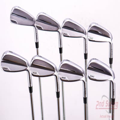 Ping i530 Iron Set 4-PW AW Dynamic Gold Mid 100 Steel Stiff Right Handed Black Dot 38.75in