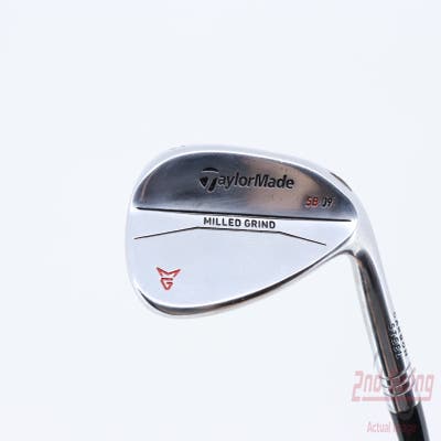 TaylorMade Milled Grind Satin Chrome Wedge Gap GW 50° 9 Deg Bounce SB Stock Steel Shaft Steel Stiff Right Handed 35.0in