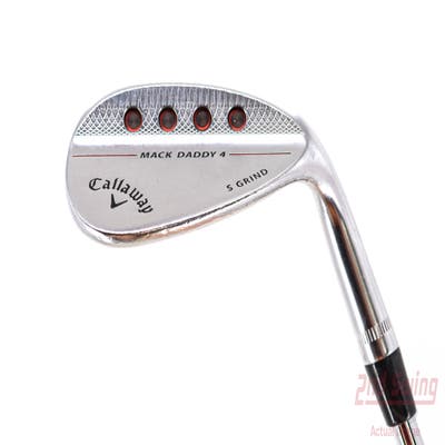 Callaway Mack Daddy 4 Chrome Wedge Gap GW 50° 10 Deg Bounce S Grind FST KBS Tour Steel Regular Right Handed 35.25in