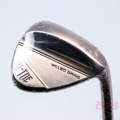 Mint TaylorMade Milled Grind HI-TOE 3 Copper Wedge Lob LW 60° 10 Deg Bounce FST KBS Hi-Rev 2.0 115 Steel Wedge Flex Right Handed 34.75in