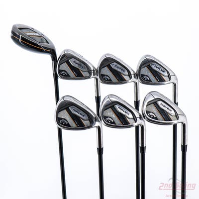 Callaway Mavrik Max Womens Iron Set 6-PW AW SW UST Mamiya Helium Nanocore 40 Graphite Ladies Right Handed 38.0in