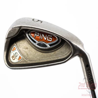 Ping G10 Single Iron 5 Iron Ping AWT Steel Regular Right Handed Black Dot 38.25in