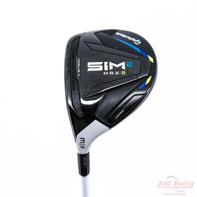 TaylorMade SIM2 MAX-D Fairway Wood 3 Wood 3W 16° Fujikura AIR Speeder 45 Graphite Stiff Left Handed 43.5in