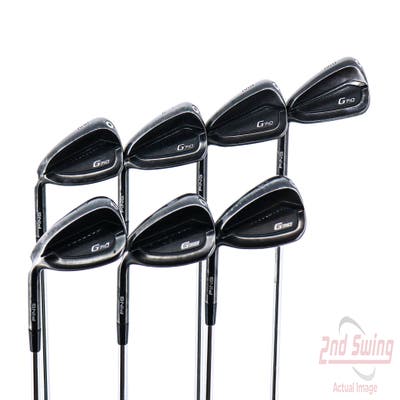 Ping G710 Iron Set 5-PW GW FST KBS Tour 120 Steel Stiff Left Handed Black Dot 38.5in