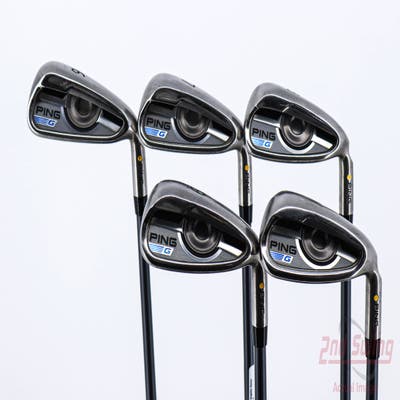 Ping 2016 G Iron Set 6-PW CFS 65 Graphite Graphite Senior Right Handed Yellow Dot 37.75in