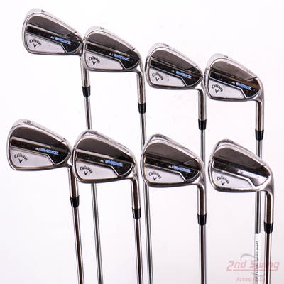 Callaway Paradym Ai Smoke Iron Set 4-PW AW True Temper Elevate MPH 95 Steel Stiff Right Handed +1/2"