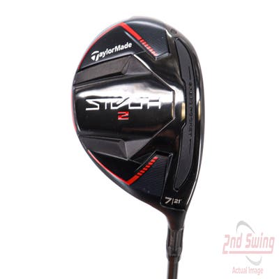 TaylorMade Stealth 2 Fairway Wood 7 Wood 7W 21° Fujikura Ventus Red TR 6 Graphite Stiff Right Handed 42.0in