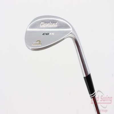 Cleveland CG15 Satin Chrome Wedge Sand SW 56° 14 Deg Bounce Stock Steel Shaft Steel Wedge Flex Right Handed 35.5in