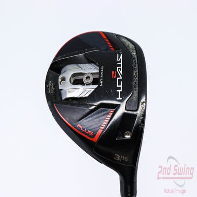 TaylorMade Stealth 2 Plus Fairway Wood 3 Wood 3W 15° Mitsubishi Kai'li Red 75 Graphite Stiff Right Handed 43.5in