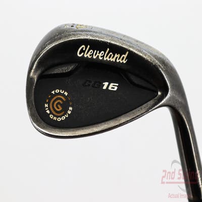 Cleveland CG16 Black Zip Groove Wedge Sand SW 56° 14 Deg Bounce Stock Steel Shaft Steel Wedge Flex Right Handed 36.0in