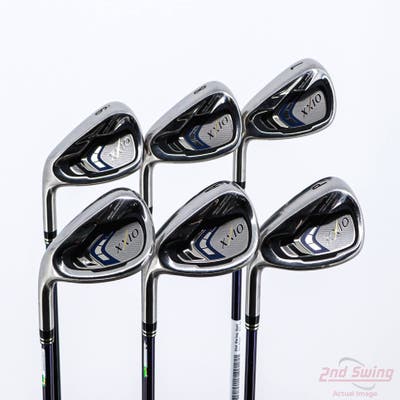 XXIO 9 Iron Set 7-PW AW SW MP900 Graphite Regular Left Handed 37.5in