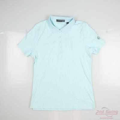 New W/ Logo Womens G-Fore Polo Large L Mint MSRP $125