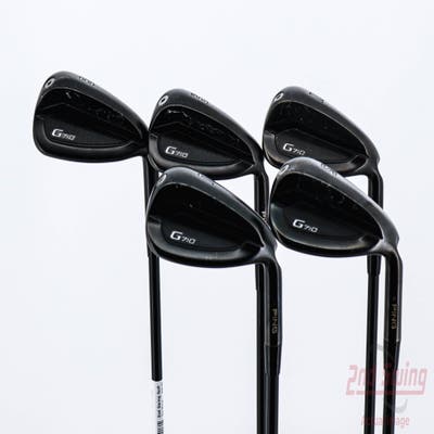 Ping G710 Iron Set 8-PW GW SW FST KBS MAX Graphite 55 Graphite Senior Right Handed Black Dot 37.25in