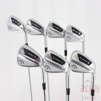 Callaway Apex Pro 24 Iron Set 4-PW Dynamic Gold Tour Issue S400 Steel Stiff Right Handed 38.25in