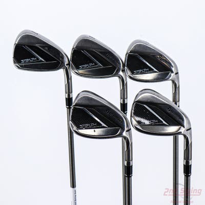 TaylorMade Stealth Iron Set 7-PW AW Aerotech SteelFiber i70 Graphite Senior Right Handed 37.25in