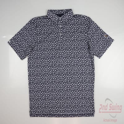 New W/ Logo Mens Straight Down Polo Medium M Multi MSRP $90