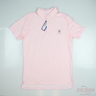 New W/ Logo Mens B. Draddy Polo Small S Pink MSRP $80