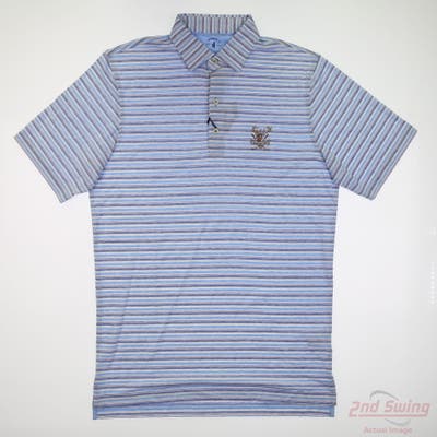 New W/ Logo Mens Johnnie-O Polo Medium M Multi MSRP $90