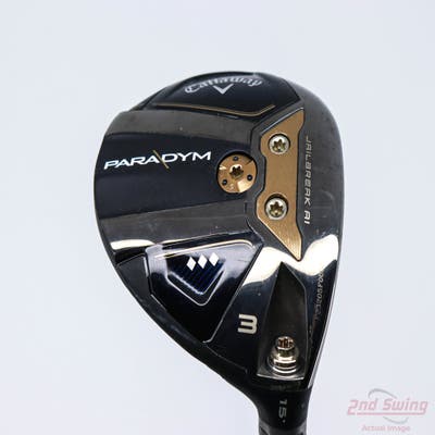 Callaway Paradym Triple Diamond Fairway Wood 3 Wood 3W 15° Mitsubishi MMT 70 Graphite X-Stiff Right Handed 43.5in