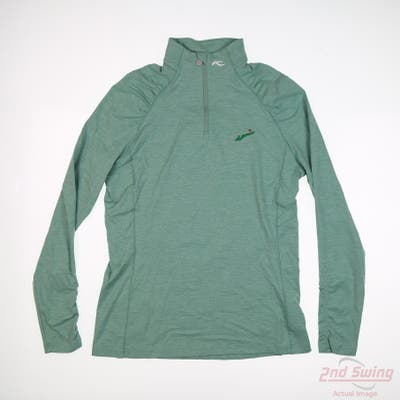 New W/ Logo Womens KJUS Long Sleeve Large L Green MSRP $215