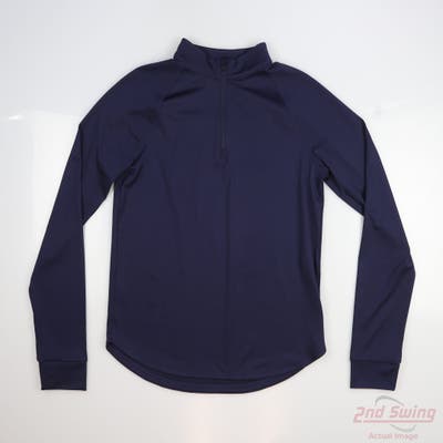 New Mens Under Armour 1/4 Zip Pullover Medium M Navy Blue MSRP $60