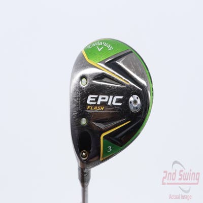 Callaway EPIC Flash Fairway Wood 3 Wood 3W 15° Project X EvenFlow Green 65 Graphite Regular Left Handed 43.25in