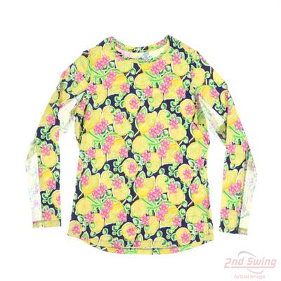 New Womens IBKUL Long Sleeve X-Large XL Yellow MSRP $98