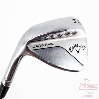 Callaway Jaws Raw Chrome Wedge Sand SW 54° 12 Deg Bounce W Grind Dynamic Gold Spinner TI 115 Steel Wedge Flex Left Handed 35.25in