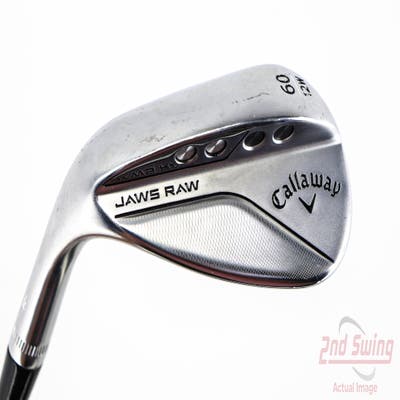 Callaway Jaws Raw Chrome Wedge Lob LW 60° 12 Deg Bounce W Grind Dynamic Gold Spinner TI 115 Steel Wedge Flex Left Handed 35.0in