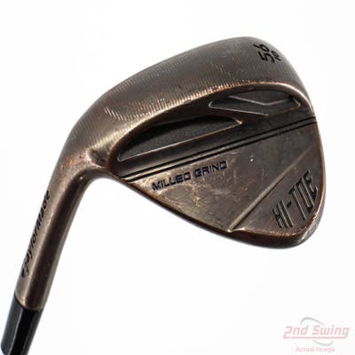 TaylorMade Milled Grind HI-TOE 3 Copper Wedge Sand SW 56° 10 Deg Bounce FST KBS Hi-Rev 2.0 115 Steel Wedge Flex Left Handed 35.25in