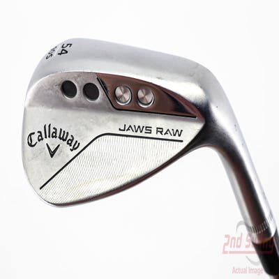 Callaway Jaws Raw Chrome Wedge Sand SW 54° 10 Deg Bounce S Grind Dynamic Gold Spinner TI 115 Steel Wedge Flex Right Handed 35.25in