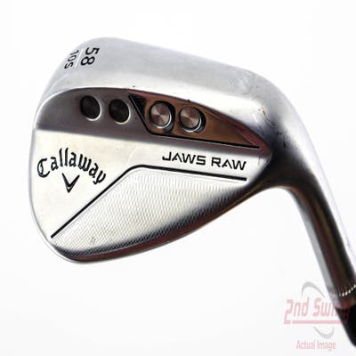 Callaway Jaws Raw Chrome Wedge Lob LW 58° 10 Deg Bounce S Grind Dynamic Gold Spinner TI 115 Steel Wedge Flex Right Handed 35.0in