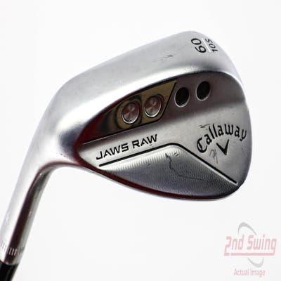 Callaway Jaws Raw Chrome Wedge Lob LW 60° 10 Deg Bounce S Grind Dynamic Gold Spinner TI 115 Steel Wedge Flex Left Handed 35.0in