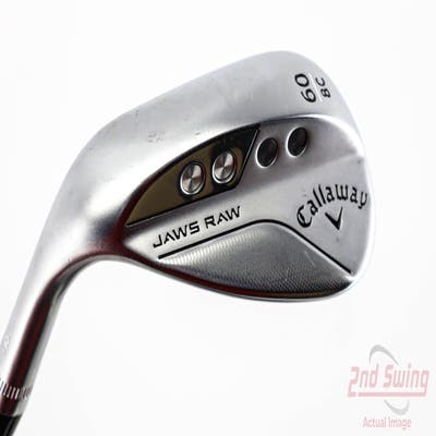 Callaway Jaws Raw Chrome Wedge Lob LW 60° 8 Deg Bounce C Grind Dynamic Gold Spinner TI 115 Steel Wedge Flex Left Handed 35.0in