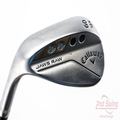 Callaway Jaws Raw Chrome Wedge Lob LW 60° 12 Deg Bounce X Grind Dynamic Gold Spinner TI 115 Steel Wedge Flex Left Handed 35.0in