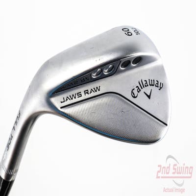 Callaway Jaws Raw Full Toe Chrome Wedge Lob LW 60° 10 Deg Bounce J Grind Dynamic Gold Spinner TI 115 Steel Wedge Flex Left Handed 35.0in