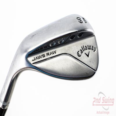 Callaway Jaws Raw Chrome Wedge Lob LW 60° 12 Deg Bounce W Grind Dynamic Gold Spinner TI 115 Steel Wedge Flex Left Handed 35.0in