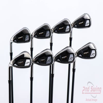 Mint Callaway Rogue ST Max OS Iron Set 4-PW AW Project X Cypher 50 Graphite Senior Left Handed 38.5in