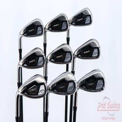 Mint Callaway Rogue ST Max OS Lite Iron Set 4-PW AW GW Project X Cypher 50 Graphite Senior Left Handed 38.5in