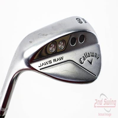 Callaway Jaws Raw Chrome Wedge Lob LW 60° 10 Deg Bounce S Grind Dynamic Gold Spinner TI 115 Steel Wedge Flex Left Handed 35.0in